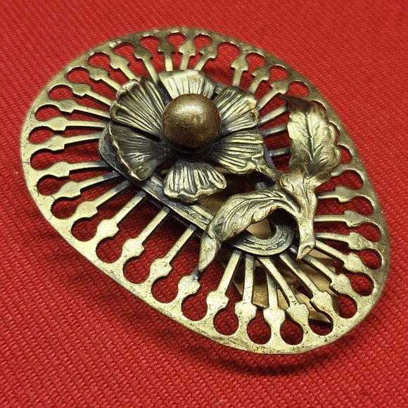 Vintage Art Deco Dress Wrap Clip  Womens Dress Clip - Picture 7 of 12